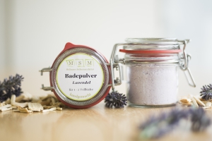 Badepulver Lavendel - Glas 80g
